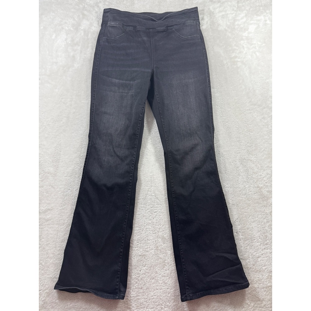 American Eagle Womens Luxe Stretch Flare Black Jeans L Meas: 30x31